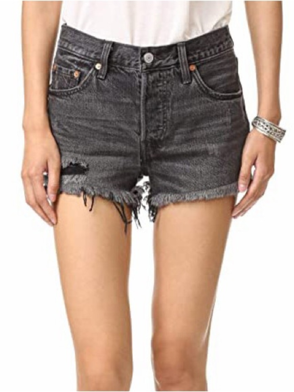 Levi’s 501 Cut Off Torn Distressed Jean Shorts
